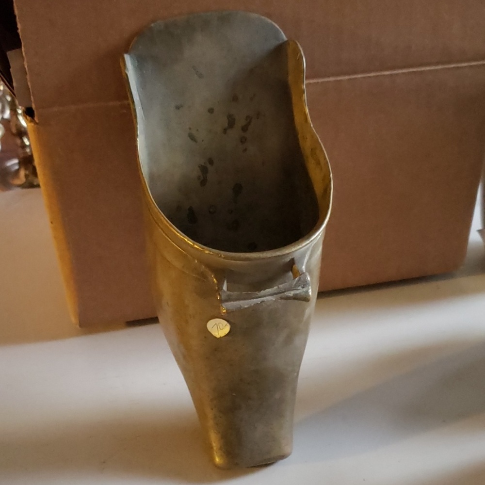Vintage Brass Wall Holder Flower Display